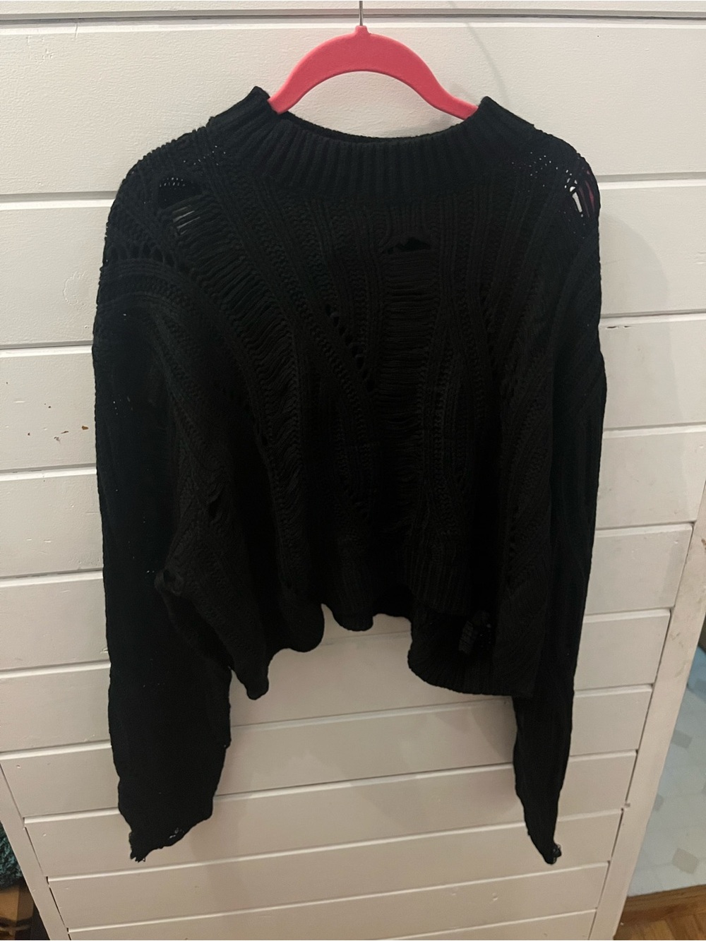 NEW Cropped Killstar Ghastmark Sweater Goth Alternative Plus distressed punk 4XL